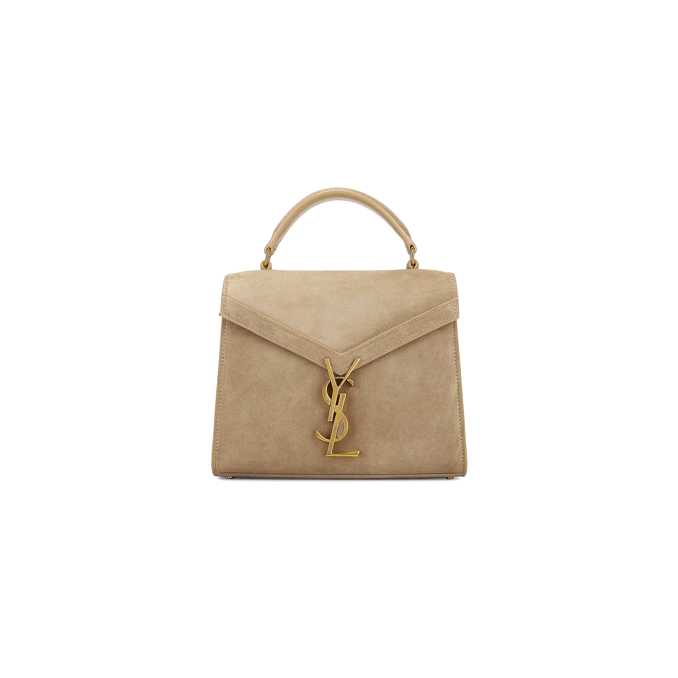 Y*L cassandre matelassÉ flap pouch in suede 6239301u80w2638 (20*16*7.5cm)